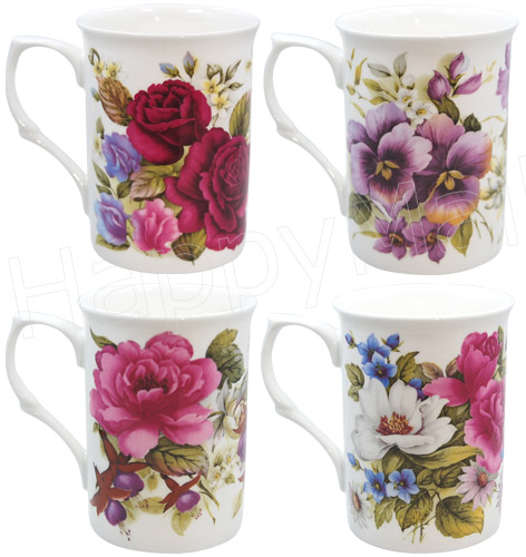 English Summer Floral Mug, Set of 4, photo-2