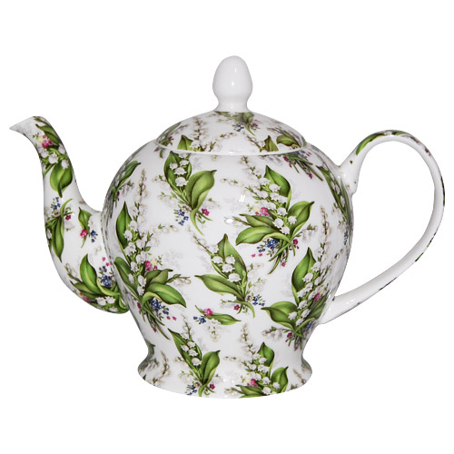 Lily of the Valley, Chintz Teapot, 6-Cup