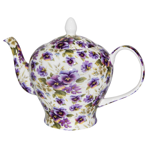 Pansy, Chintz Teapot, 6-Cup