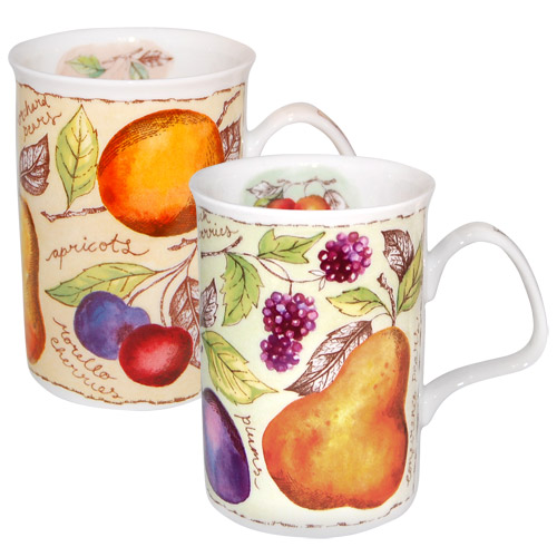 Soft Fruits Mug - Set of Two