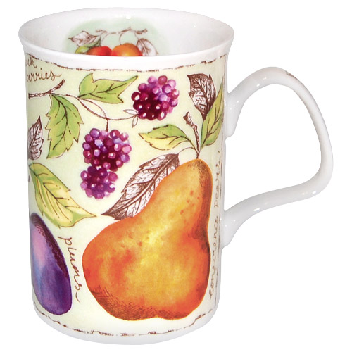 Soft Fruits Bone China Mug - Apricots