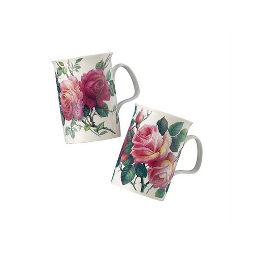 English Rose Mugs, Set of 2