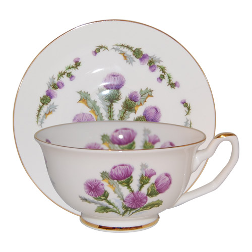 Thistle Fine Bone China Cup & Saucer Set