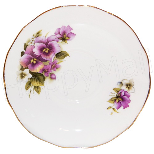 David Michael China, Tea Cup and Saucer, Pansy, photo-2