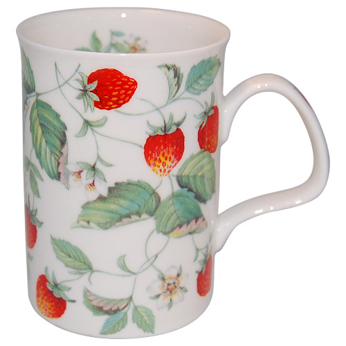 Alpine Strawberry Bone China Mug