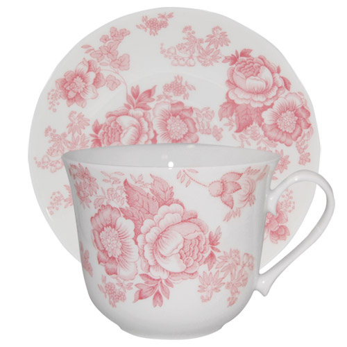 Pink Victorian - Jumbo Cup & Saucer Set, photo main