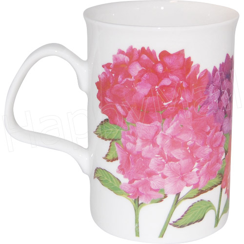 Hydrangea Bone China Mug - Set of 2, photo-2