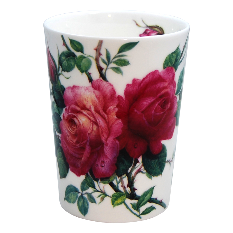 English Rose Tumbler-Burgundy(Mug Without Handle)