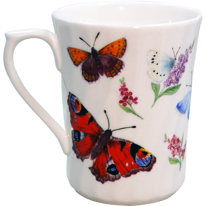 Butterfly Garden Bone China Mug, photo-1