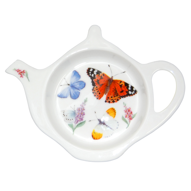 Large Tea Bag Tidy, Butterfly Garden