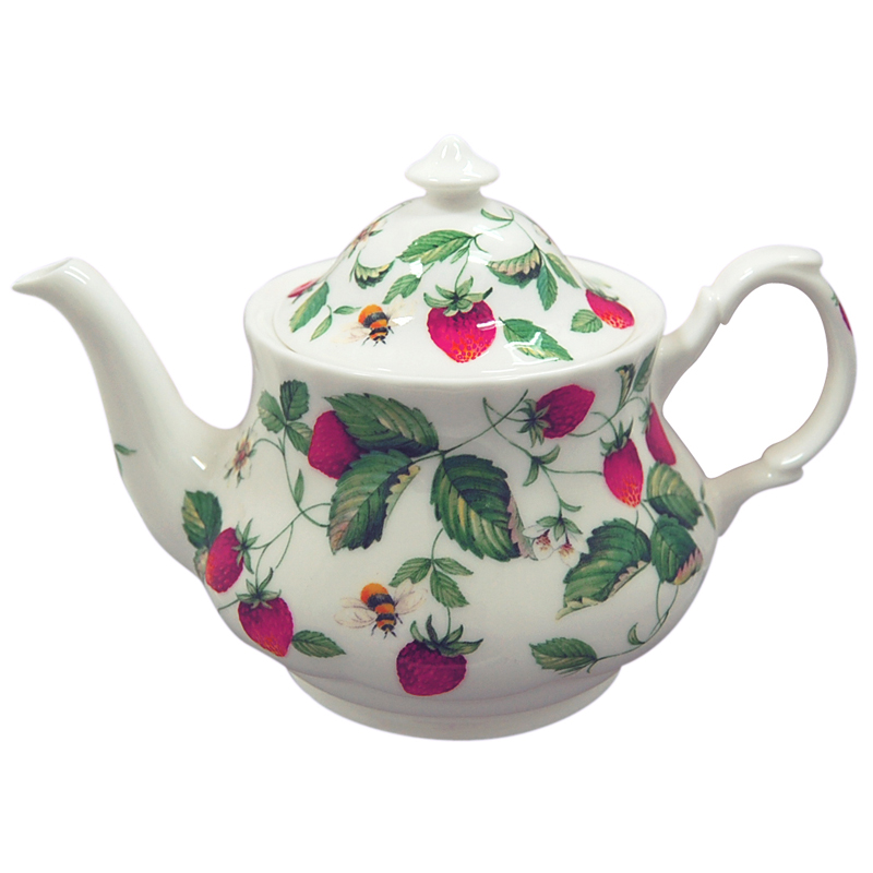 Alpine Strawberry Teapot, 6 Cup
