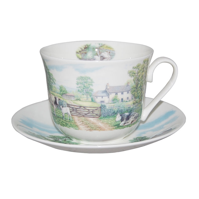 English Country Breakfast Cup and Saucer