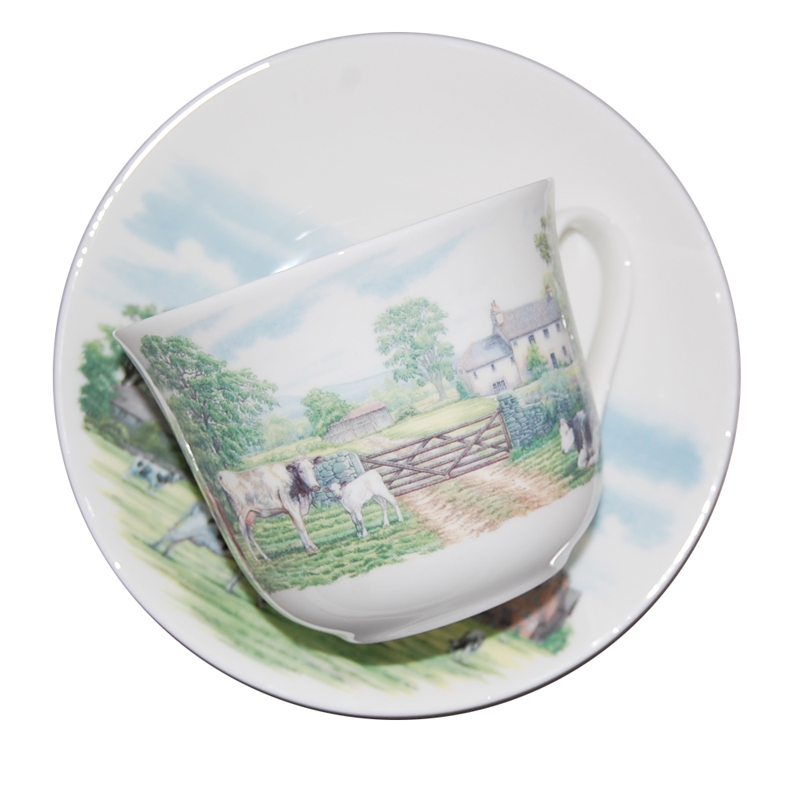 English Country Breakfast Cup and Saucer, photo-1