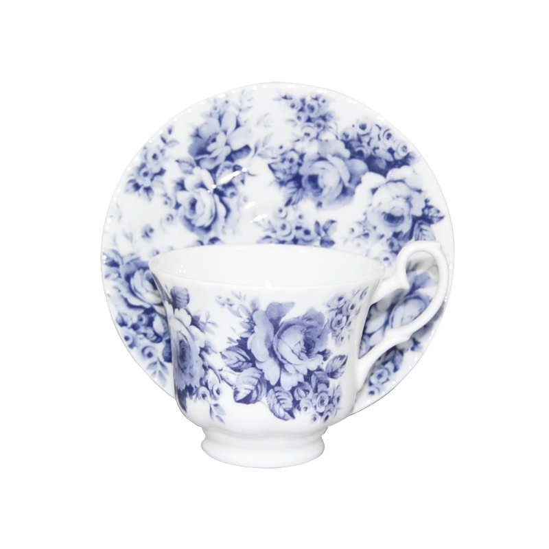 English Chinz in Blue, Cup and Saucer Set, photo main
