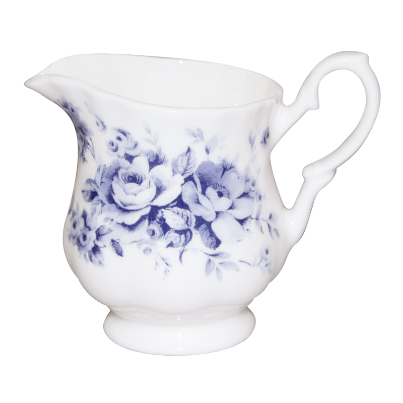 English Chintz Blue Rose - Cream & Sugar Set, photo-1