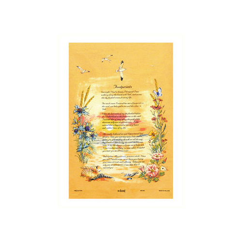 Footprints Tea Towel