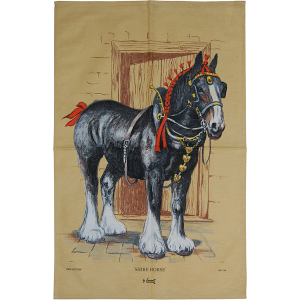 Shire Horse, Cotton Tea Towel