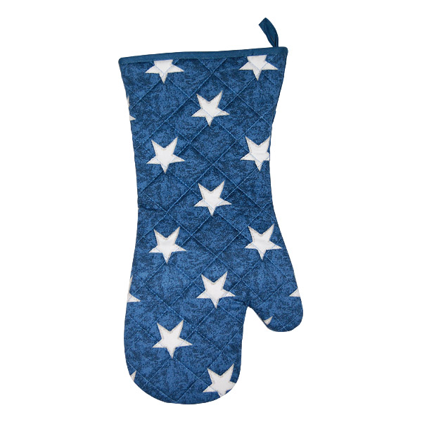 USA Stars and Stripes Quilted Oven Mitt