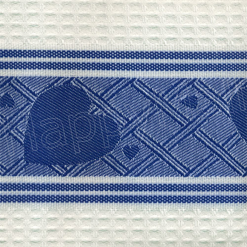 Hearts Cotton Kitchen Towel - Blue, photo-1