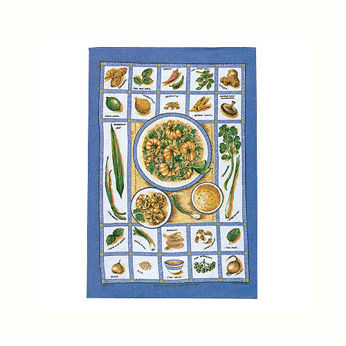 Oriental Kitchen, Linen Tea Towel