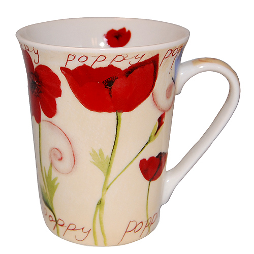 Tulips Ceramic Mugs - Poppy