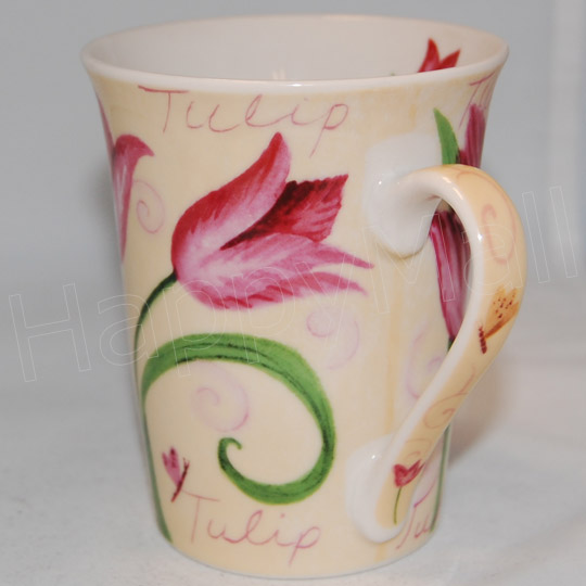 Tulips Ceramic Mugs - Set of 3
