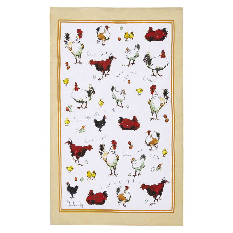 Chick Chick Chicken - Linen Tea Towel