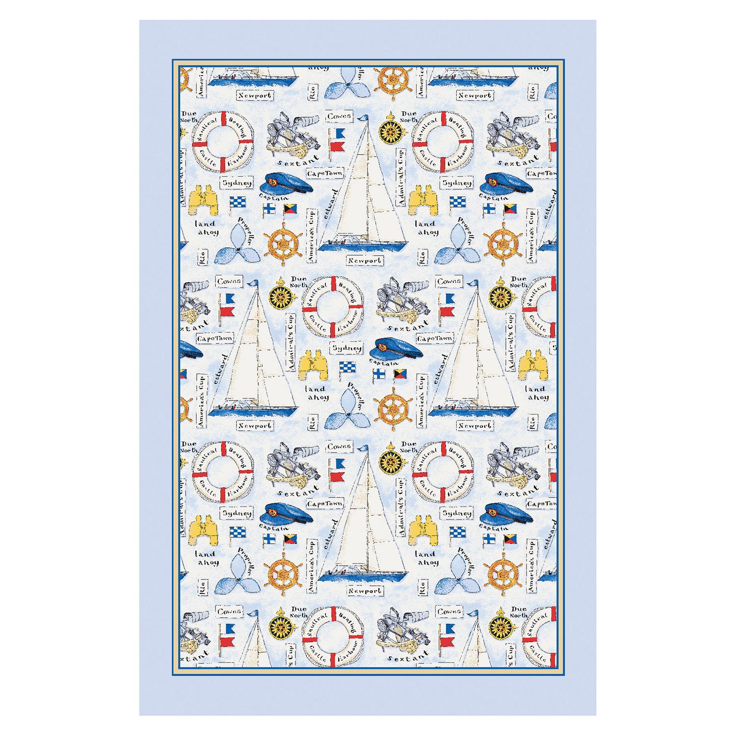 Sporting Life Sailing - Linen Tea Towel