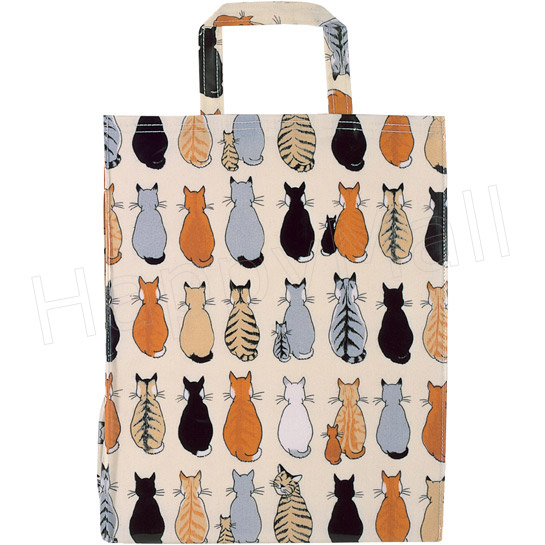 Cats In Waiting, PVC Tote Bag, 12.4x15.4