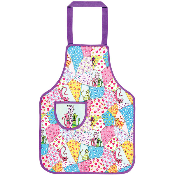 Child's PVC Apron, Patchwork Cats