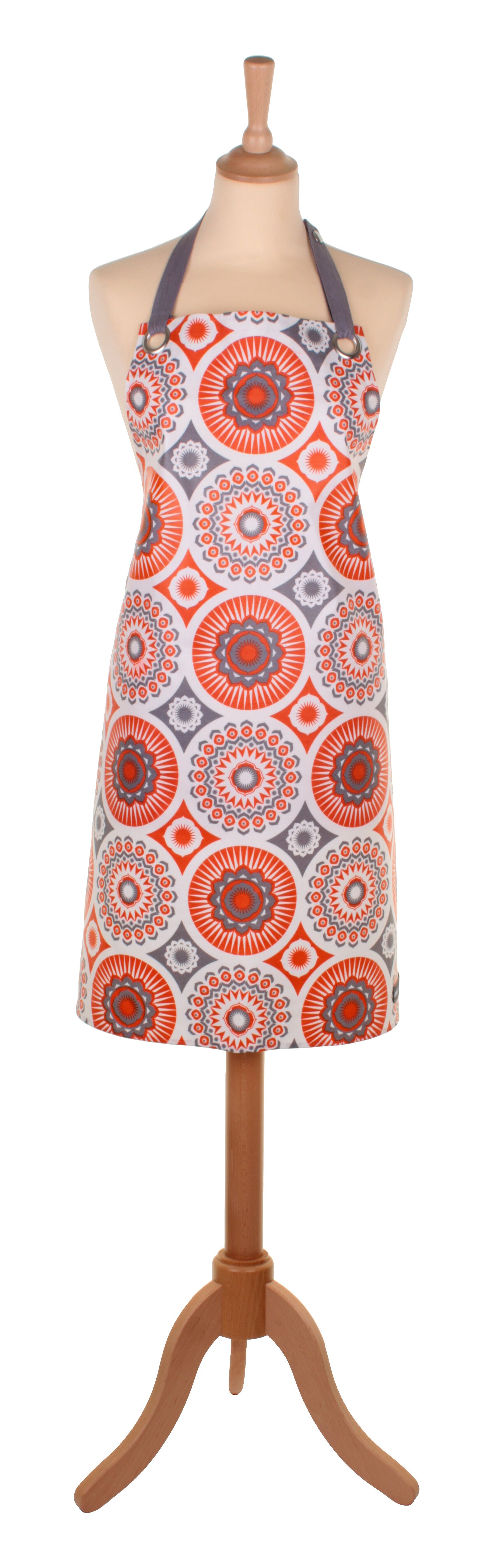 Oil Cloth Aprons - MM Darjeeling Orange