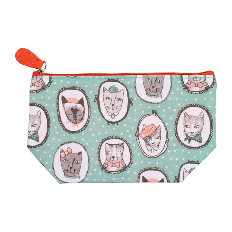 Fifi Cats Oil Cloth Cosmetic Bag