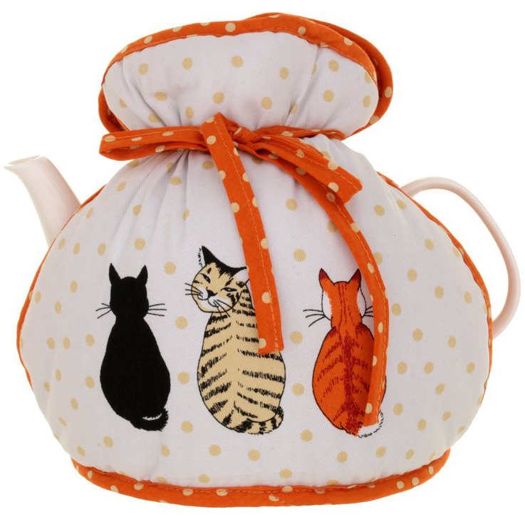 Cats in Waiting - Muff Tea Cozy