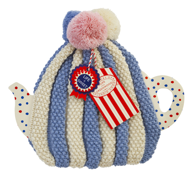 Pom Pom Knitted Tea Cozy