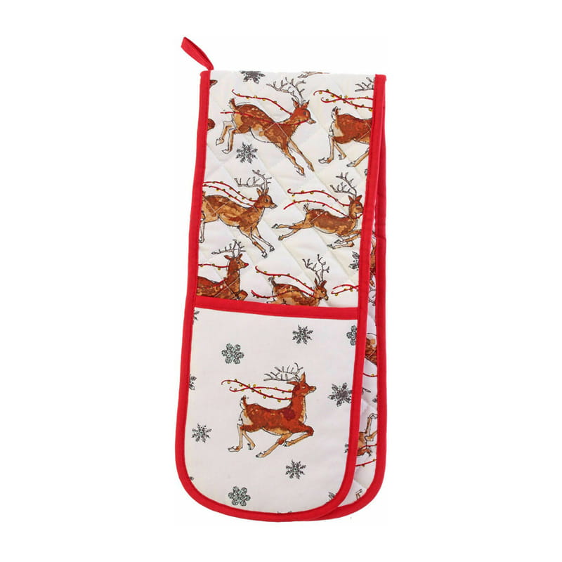 Reindeer Double Oven Glove