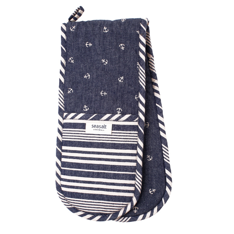 Scattered Anchor - Double Oven Mitt