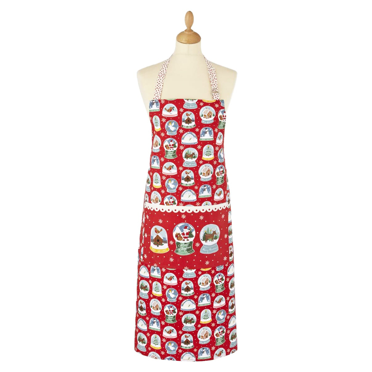 Snow Globes Cotton Apron