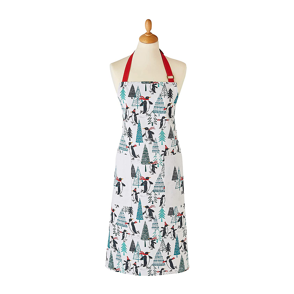 Cotton Apron - Penguins on Ice