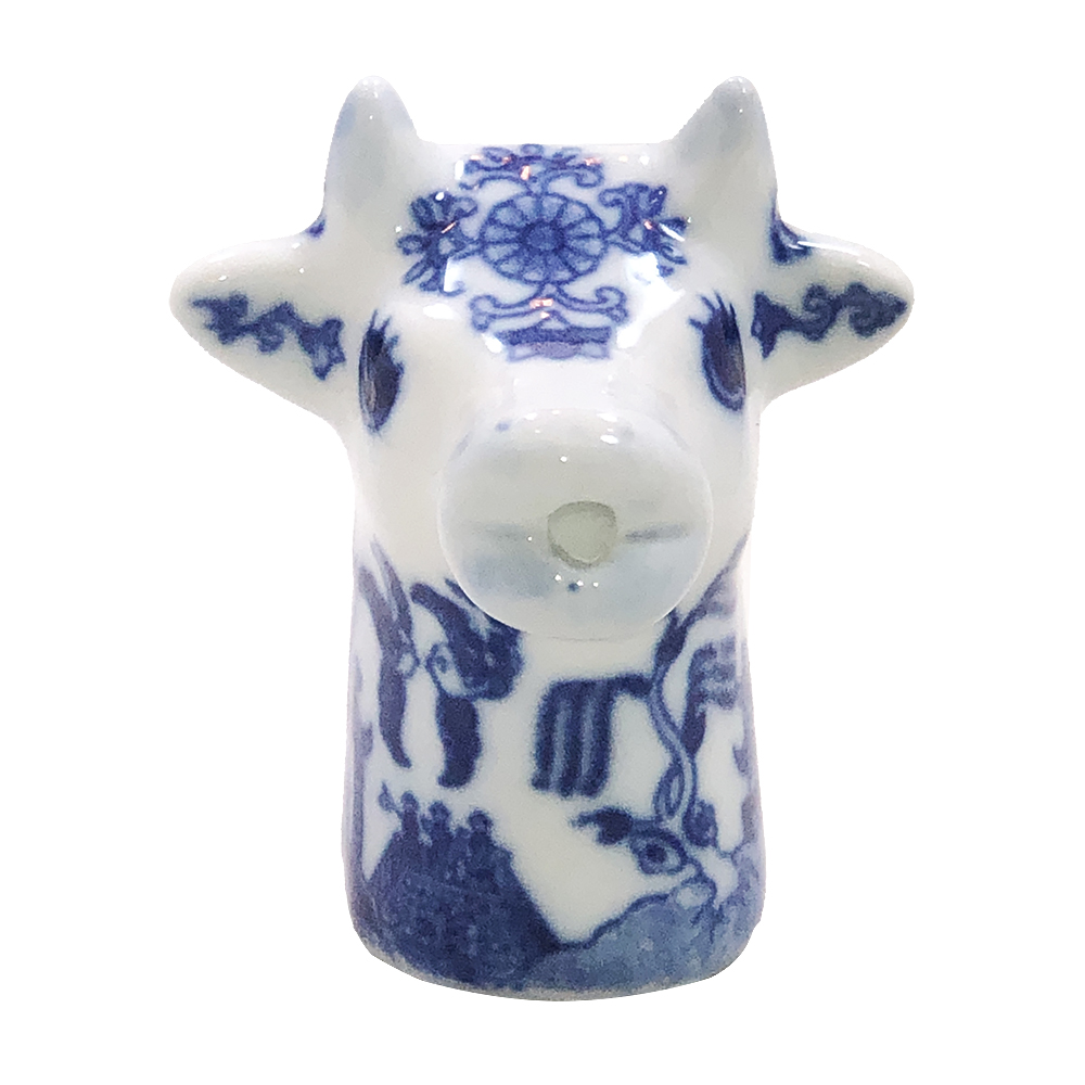 Blue Willow Cow Shape Mini Creamer, 2.5H, photo-1