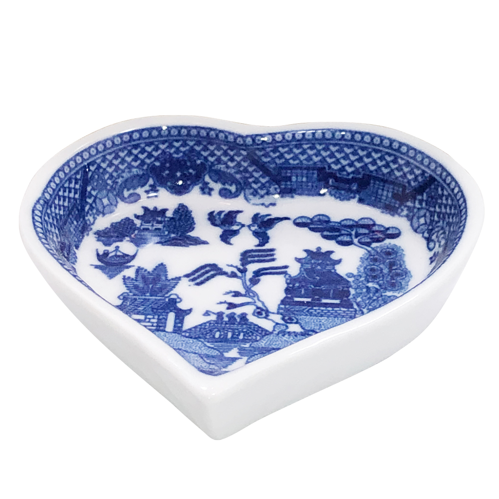 Heart Shaped Blue Willow Tray, 3.5, photo-1