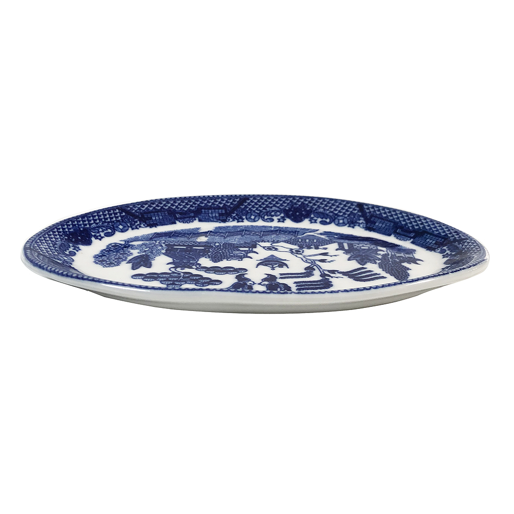 Mini Blue Willow Oval Plate, 5.5L, photo-1