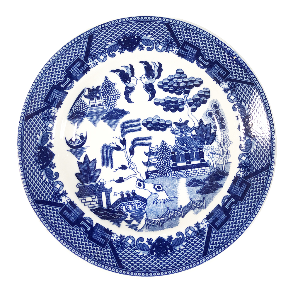Blue Willow Porcelain Soup Bowl, 8