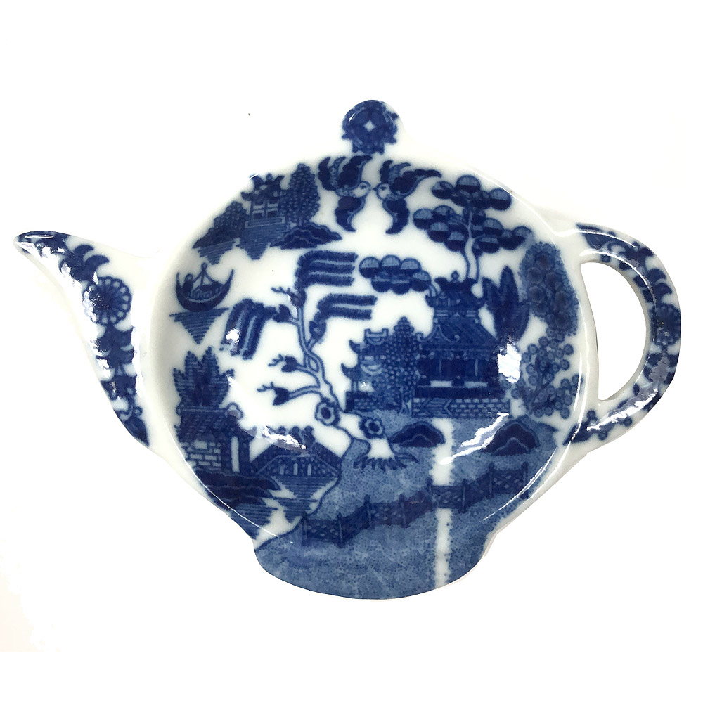 Blue Willow Tea Tidy, 4.5