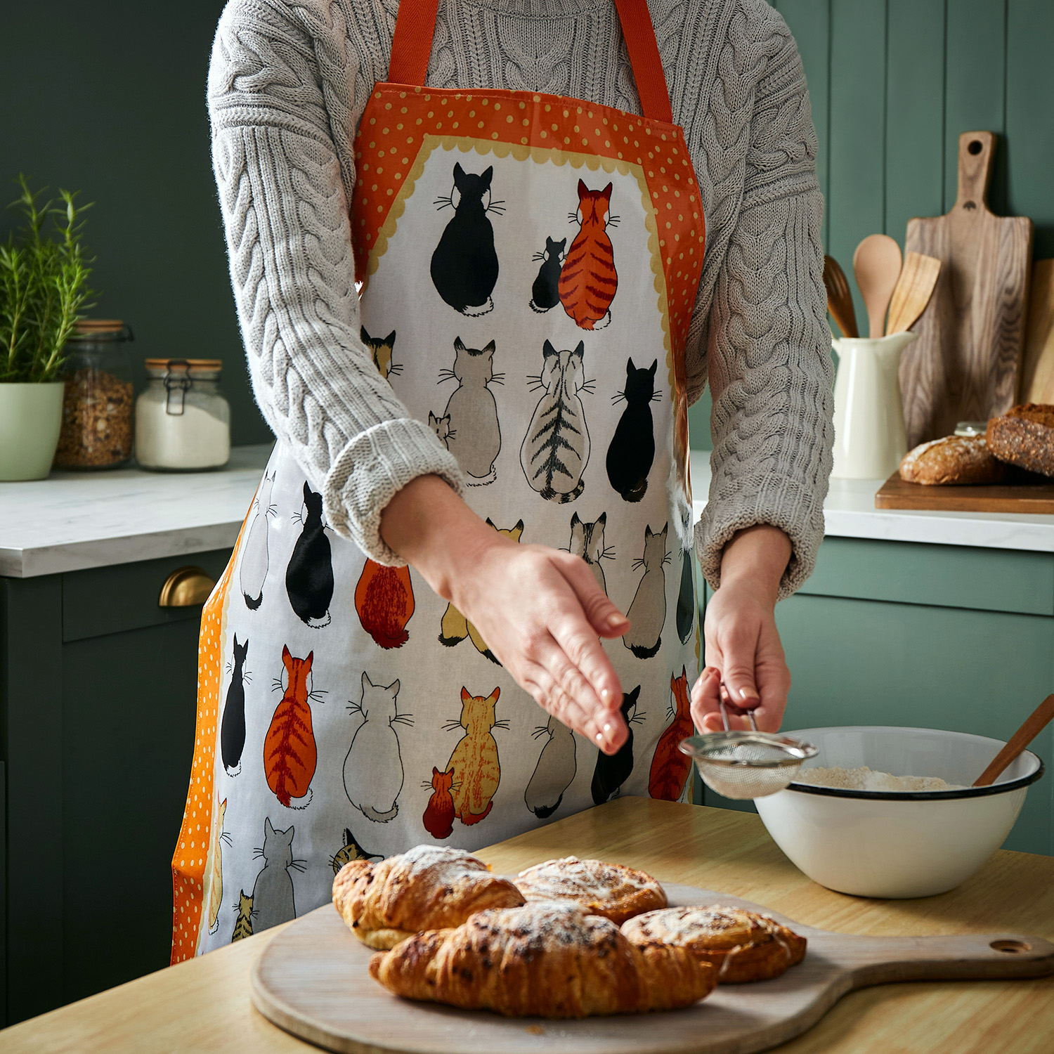 Cats in Waiting - PVC Kitchen Apron, photo-1