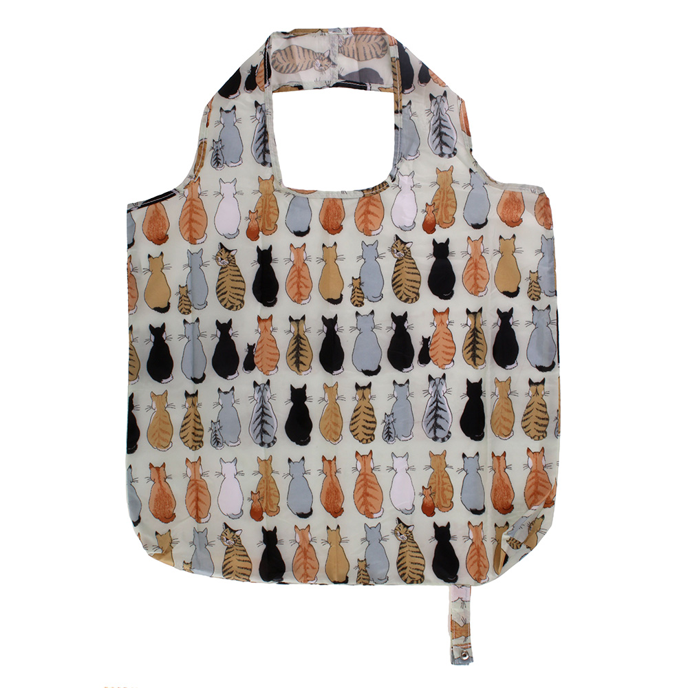 Cats in Waiting, Roll-Up Tote Bag