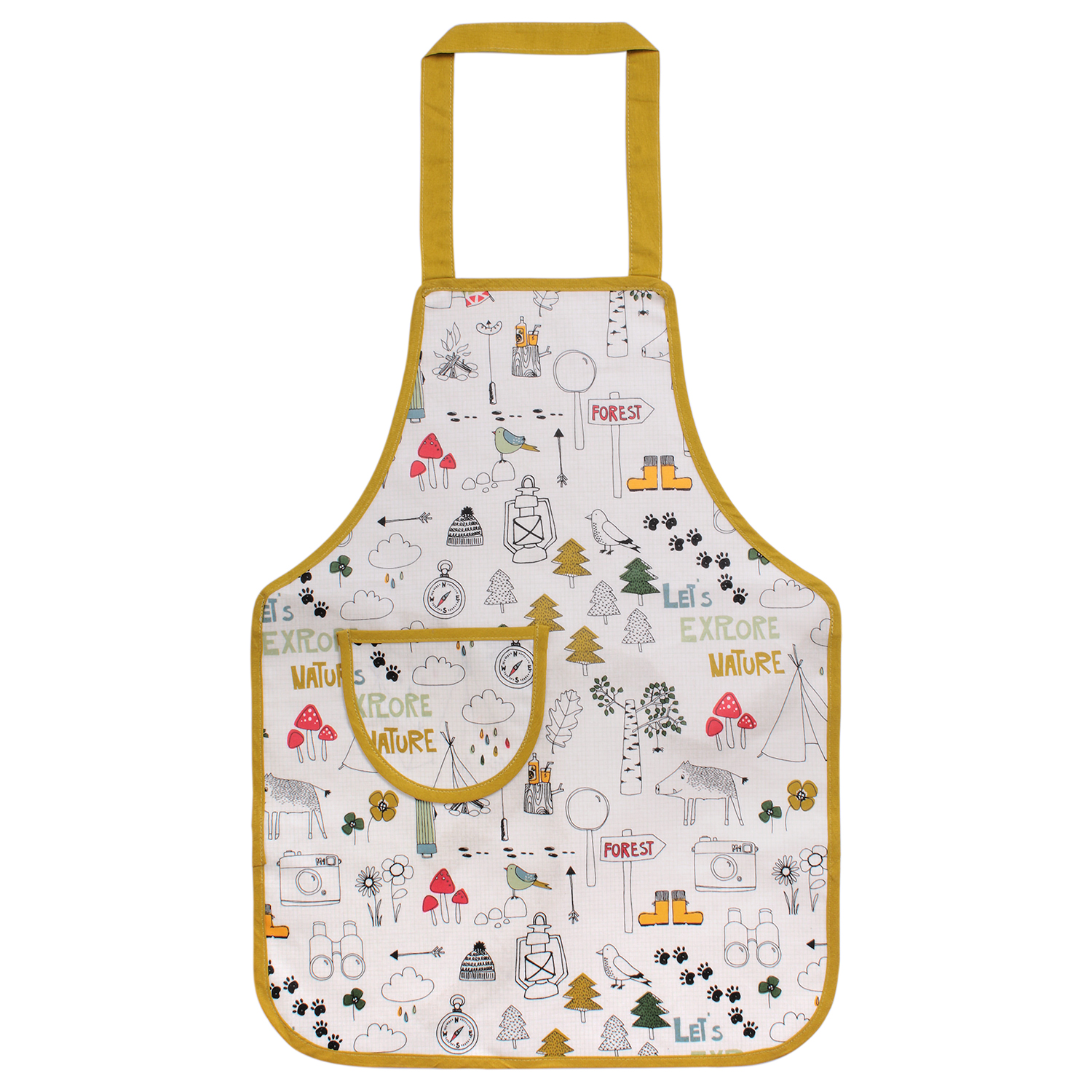 Childs PVC Apron, Lets Explore Nature