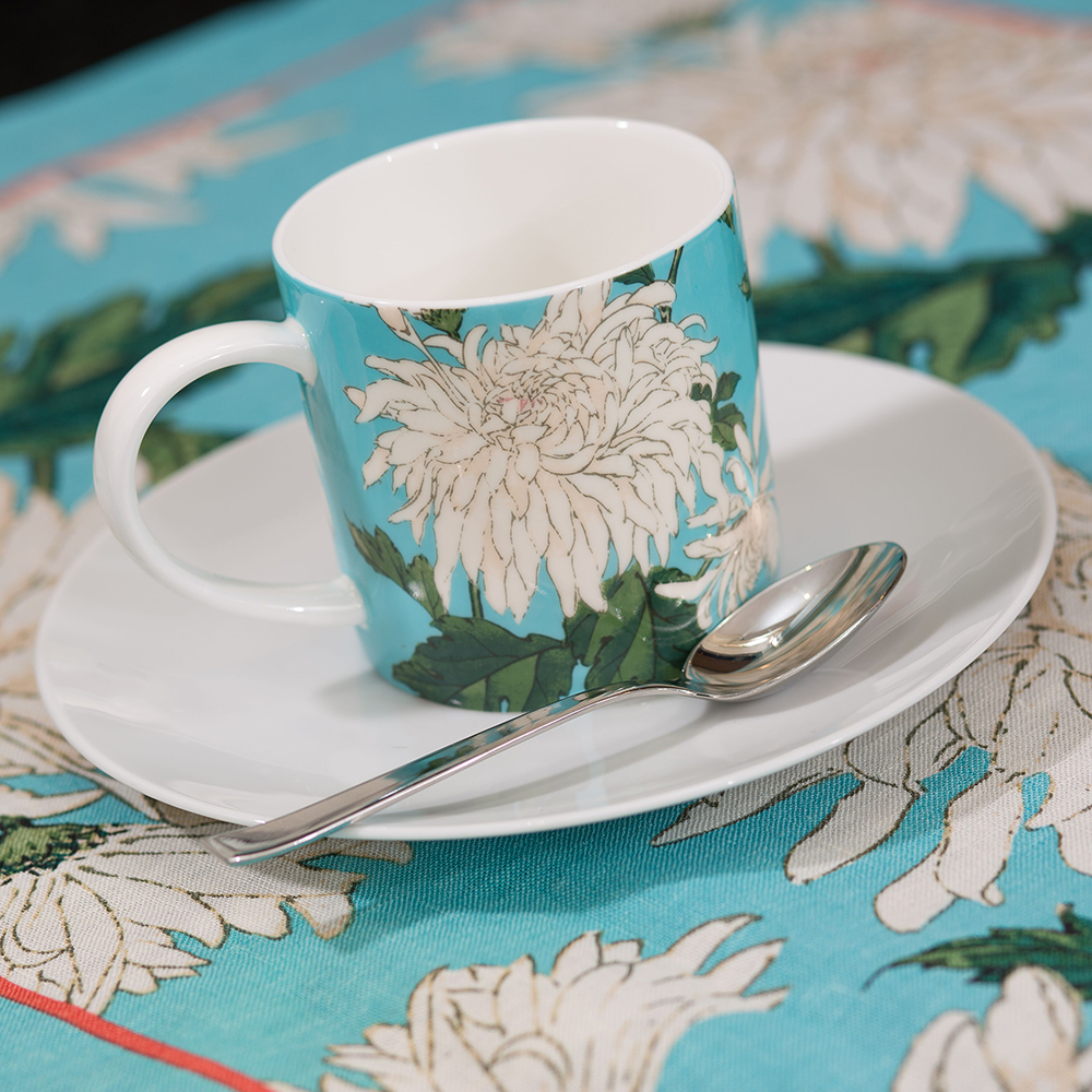 RHS Chrysanthemum Straight Sided China Mug, photo-1