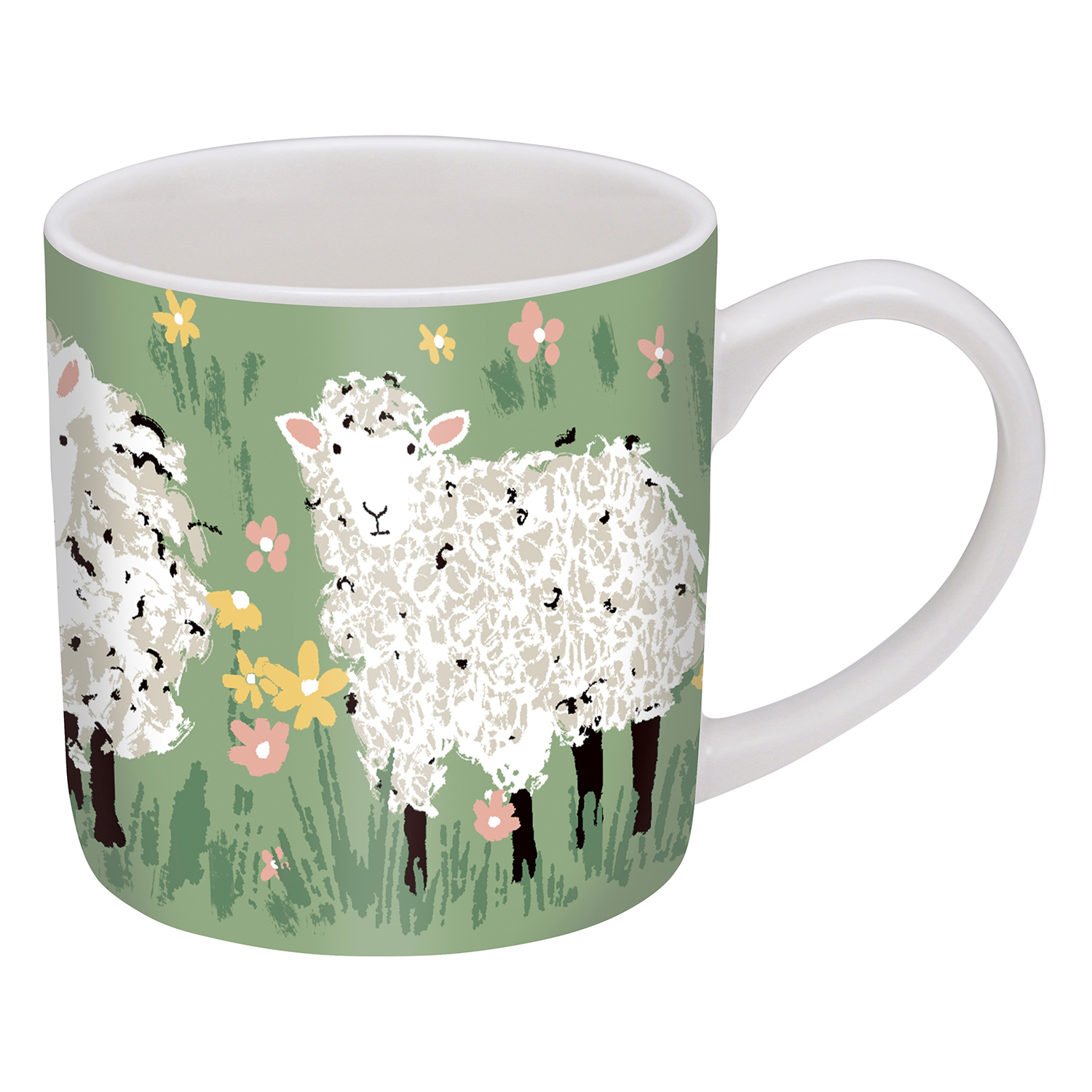 Woolly Sheep - Straight Sided China Mug