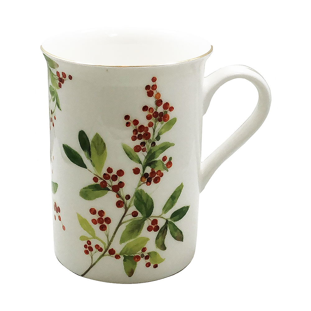 Christmas Berry China Tea Mug