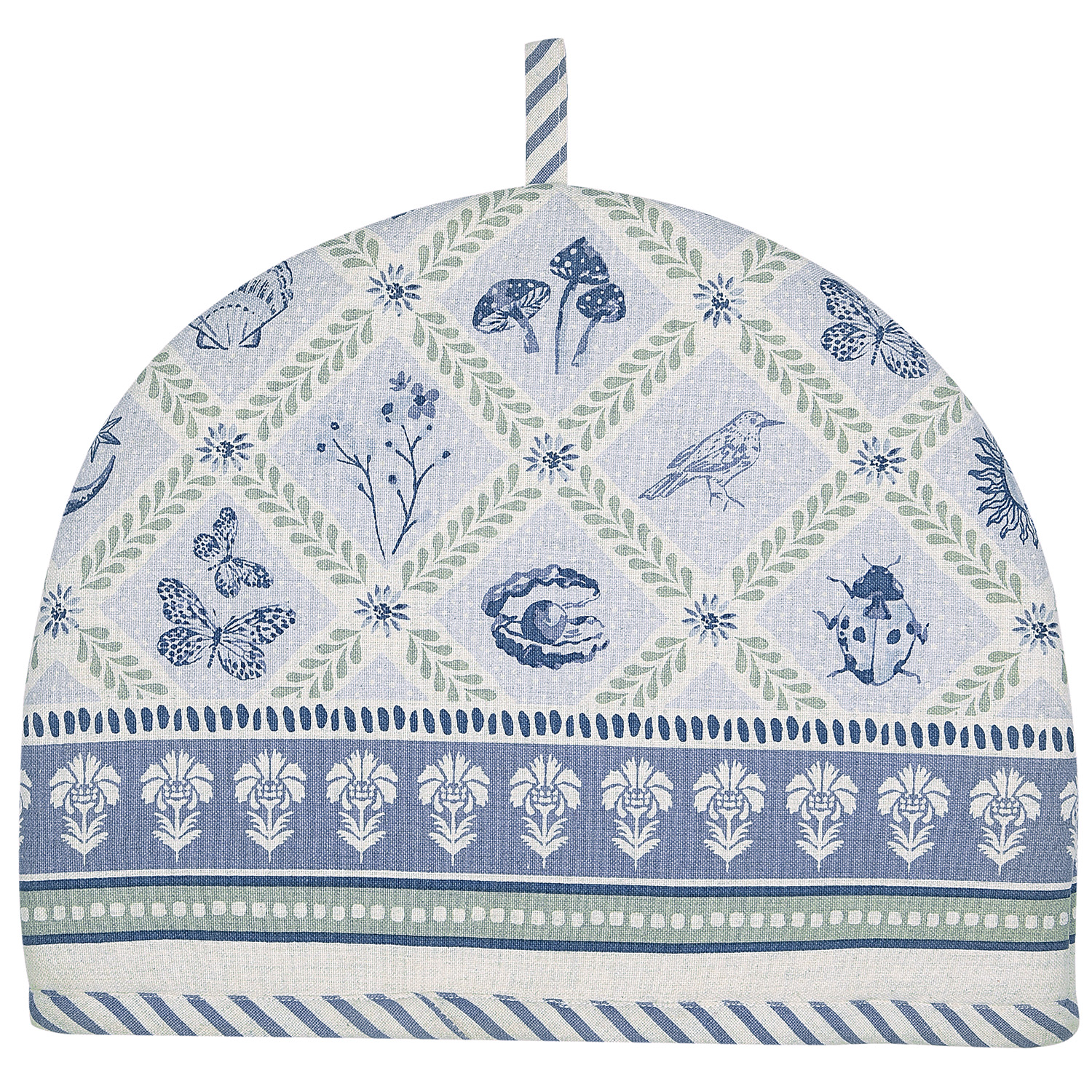 Coastal Treasures Blue Cotton Tea Cosy